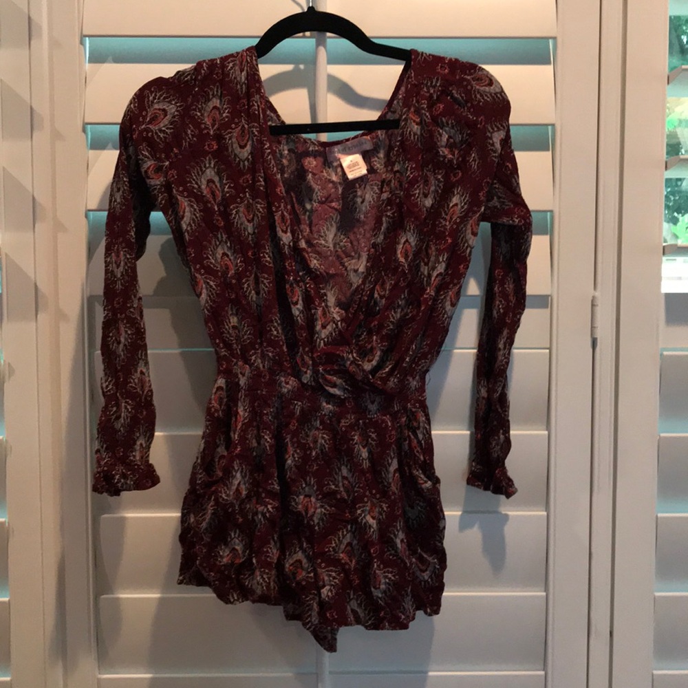 Band of Gypsies small long sleeve pocket romper